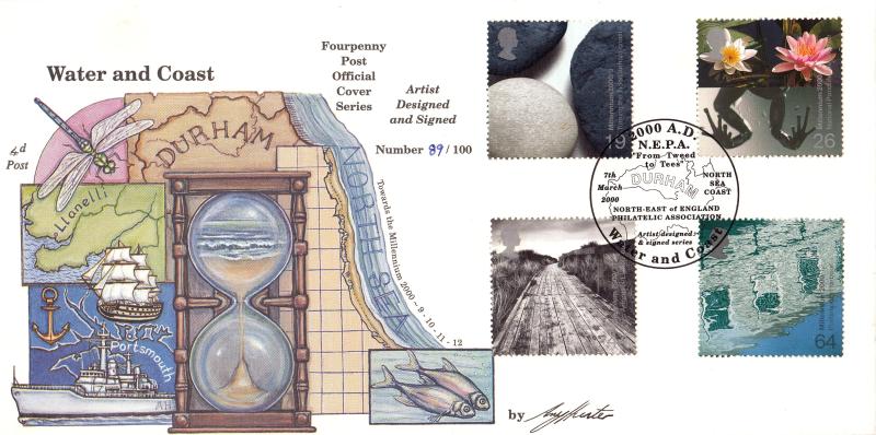2000 (03) Water & Coast - 4d Post Official - Signed by Amy Hunter