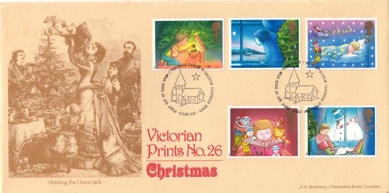 1987 (11) Christmas - Bradbury Victorian Print 26 - Bethlehem H/S