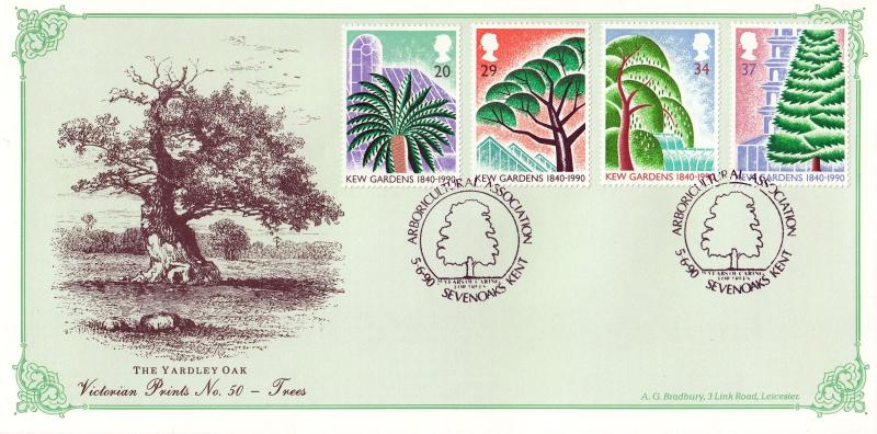 1990 (06) Kew Gardens - Bradbury Victorian Print 50 - Arboricultural Association, Sevenoaks H/S