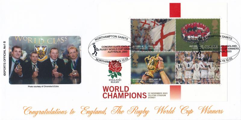 2003 (12) Rugby Winners M/S - Brazier Northampton Saints (Players) Sports Official No 1B