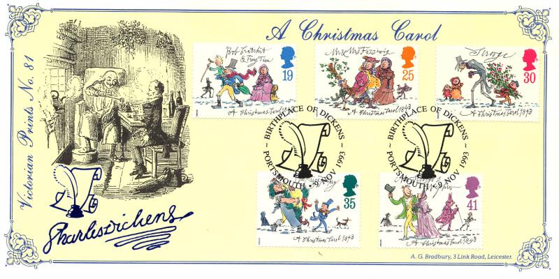1993 (11) Christmas - Bradbury Victorian Print 81 Official