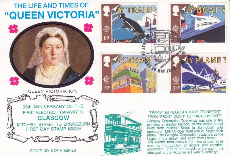 1988 (05) Transport - 'Life & Times of Queen Victoria' Cover - Glasgow H/S