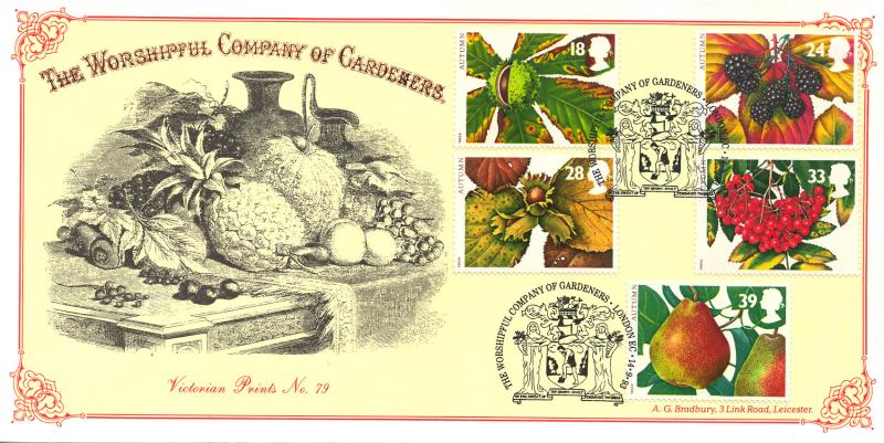 1993 (09) Autumn - Bradbury Victorian Print 79 'Worshipful Company of Gardeners' Official