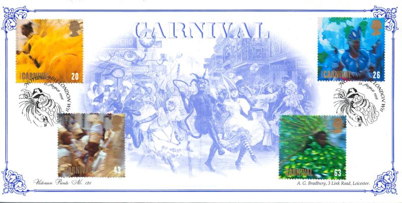 1998 (08) Carnival - Bradbury Victorian Print 125 'Notting Hill' Official