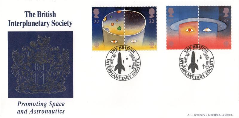 1991 (04) Europe In Space - Bradbury 'British Interplanetary Society' Official
