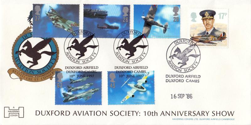 1986 (09) Royal Air Force - Havering Duxford Aviation Society Official - Doubled 1997 Architects Of The Air Official