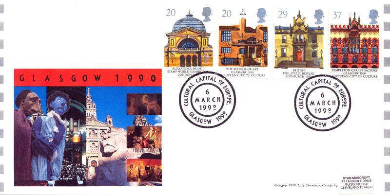 1990 (03) Europa - Arlington 'Cultural Capital, Glasgow' Official