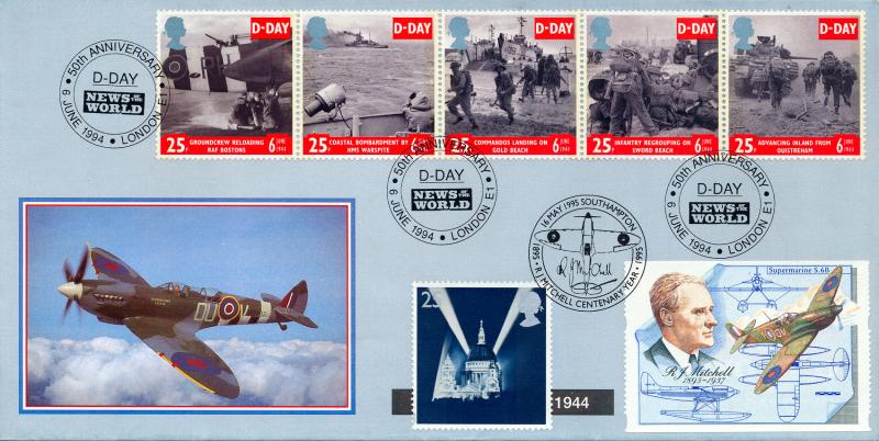 1994 (06) D-Day - Covercraft 'News Of The World' Official - Doubled with the Mitchell 'Spitfire' Label