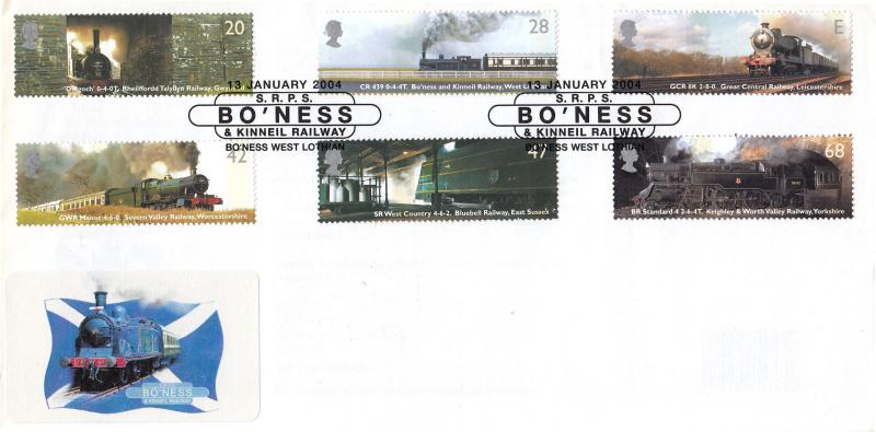 2004 (01) Classic Locomotives (Stamps) - Bo'Ness & Kinneil Label 'Special' - Bo'Ness & Kinneil H/S