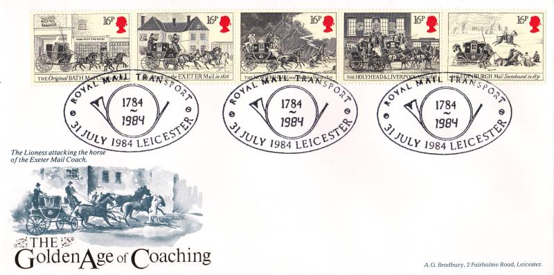1984 (07) Royal Mail - Bradbury LFDC 36 'Royal Mail Transport, Leicester' Special
