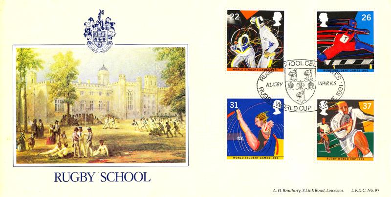 1991 (06) Sports - Bradbury LFDC 97 'Rugby School' Official