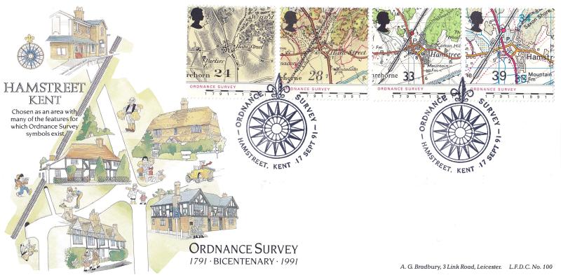 1991 (09) Maps - Bradbury LFDC 100 'Hamstreet' Official