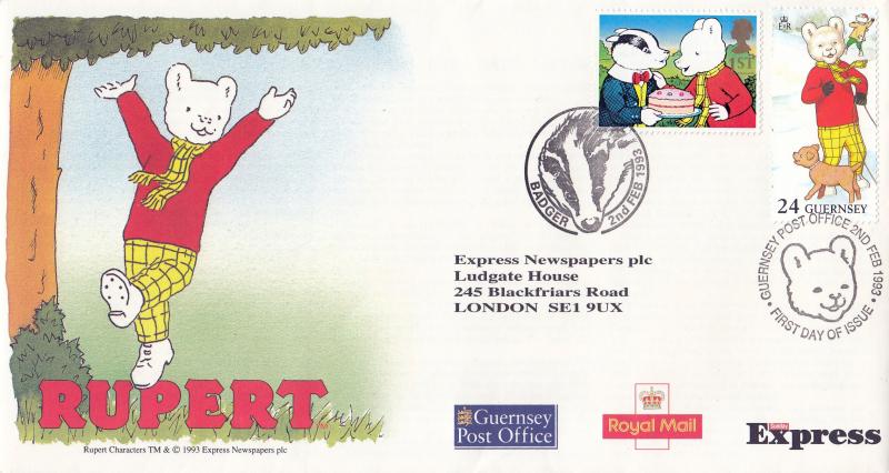 1993 (02) Greetings - Daily Express 'Badger' Official