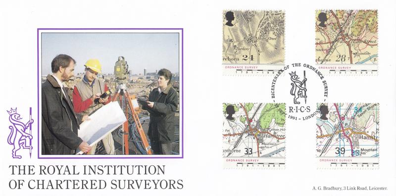 1991 (09) Maps - Bradbury 'Royal Institute of Chartered Surveyors' Official