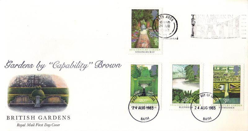 1983 (08) Gardens - RM - Take A Break in Beautiful Bath Slogan