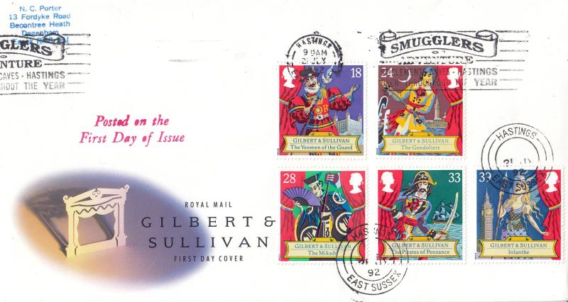 1992 (07) Gilbert & Sullivan - RM - Smugglers Adventure Slogan