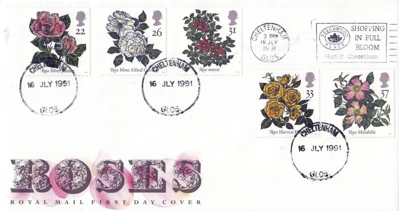 1991 (07) Roses - RM - Beechwood Place, Shopping In Full Bloom Slogan