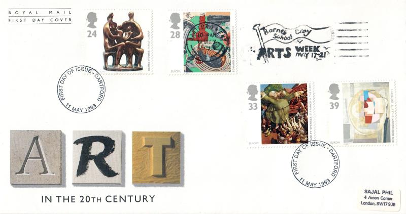 1993 (05) Art - RM - Barnes Cray School Arts Week Slogan