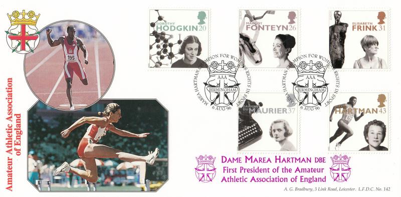 1996 (08) Women - Bradbury LFDC 142 'Marea Hartman, AAA Birmingham' Official