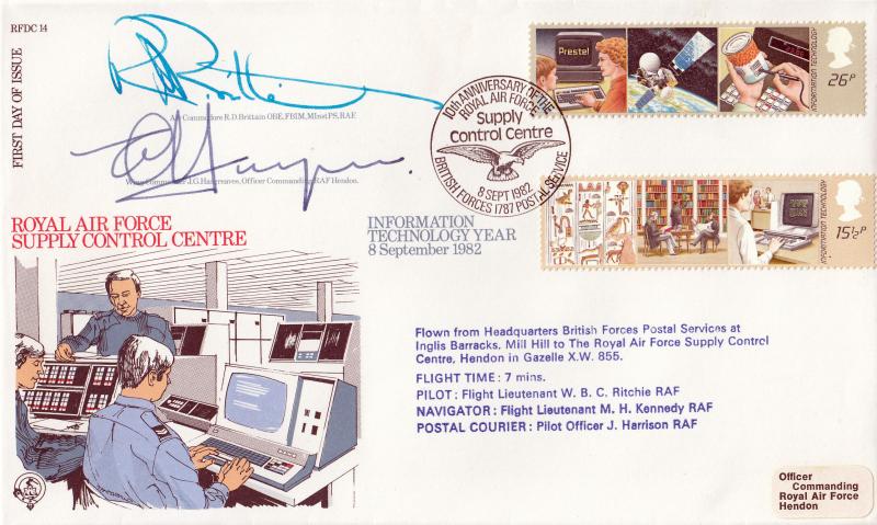 1982 (09) Info Technology - Forces RFDC 14 'RAF Supply Control Centre' Official