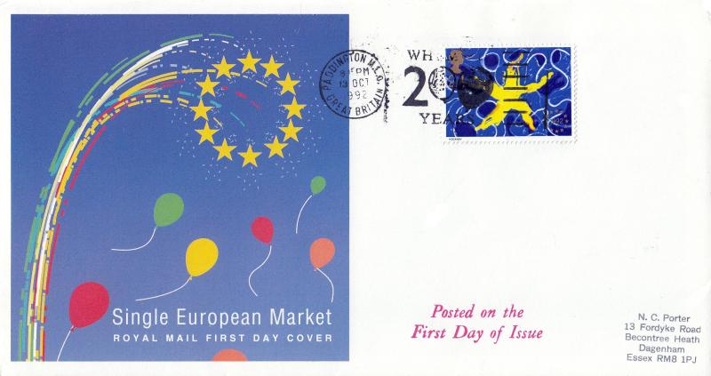1992 (10) Single Market - RM - WH Smith, 200 Years Slogan