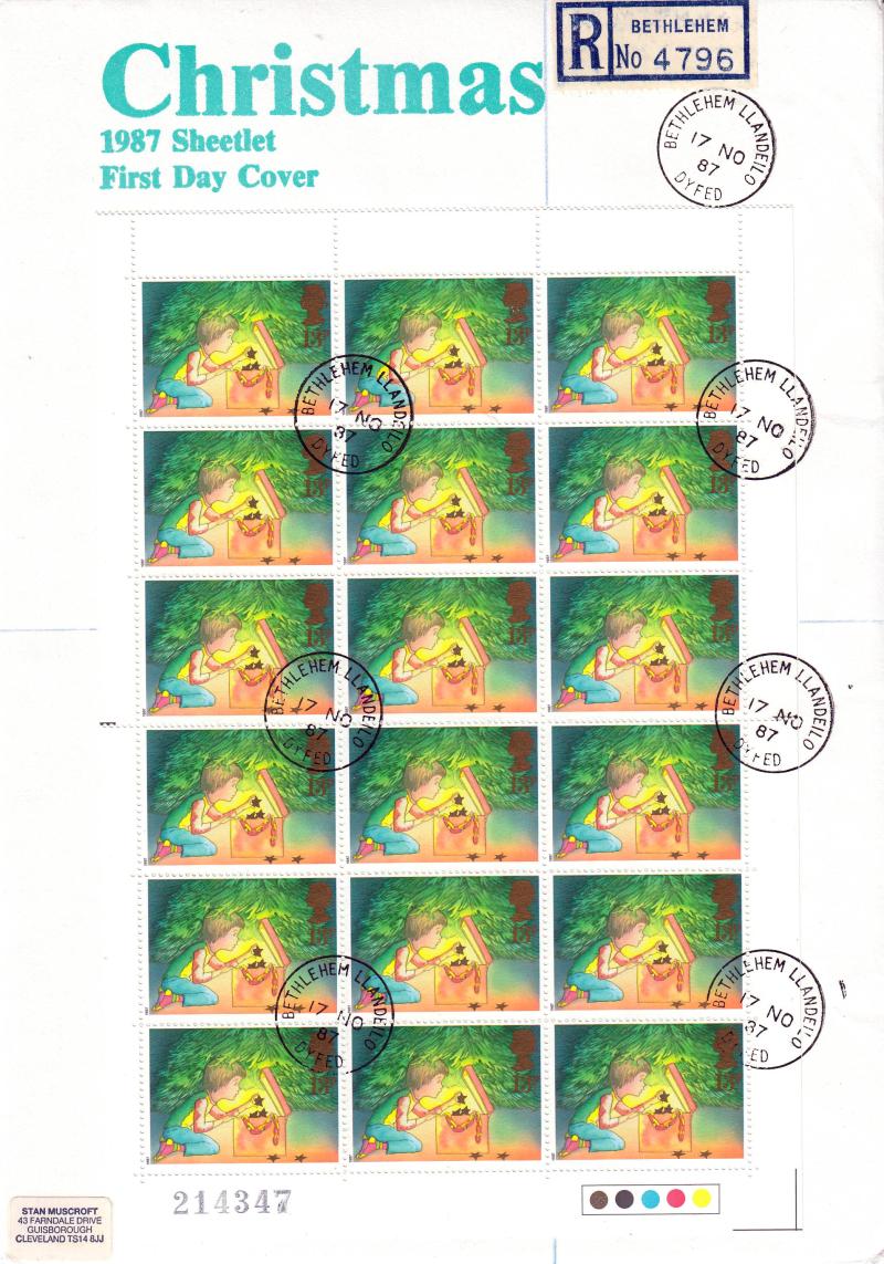 1987 (11) Christmas 13p Discount Booklet - Bethlehem CDS