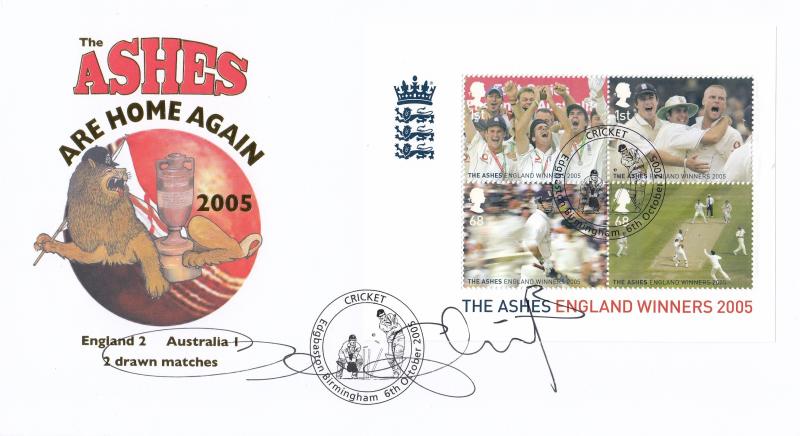 2005 (10) Ashes Winners M/S - Internet 'Edgbaston' Special - Signed Andrew 'Freddie' Filntoff