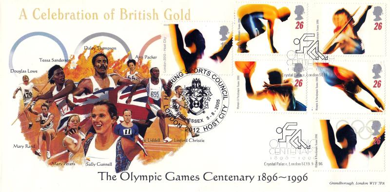 1996 (07) Olympics - Keith Prowse (Crystal Palace) Official - Doubled 2005 Issue