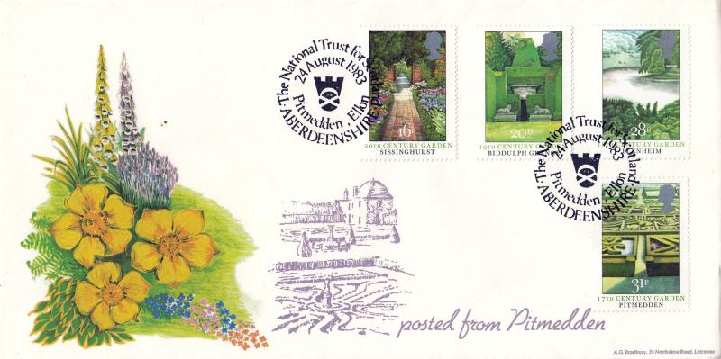 1983 (08) Gardens - Bradbury LFDC 27 - National Trust for Scotland, Pitmedden H/S