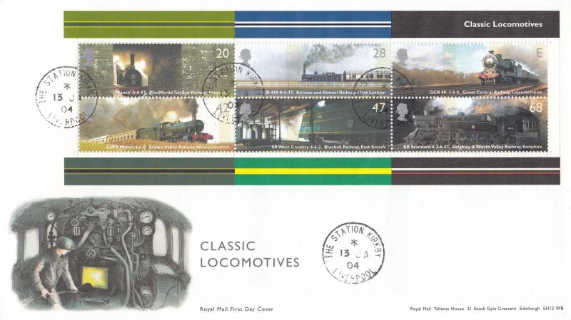 2004 (01) Classic Locomotives (M/S) - RM - The Station CDS