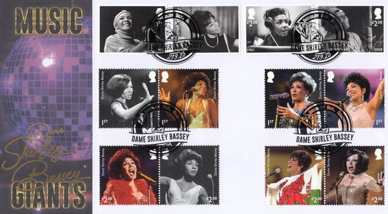 2023 (09) Shirley Bassey (Stamps & M/S) - Internet 'Shirley Way' Official