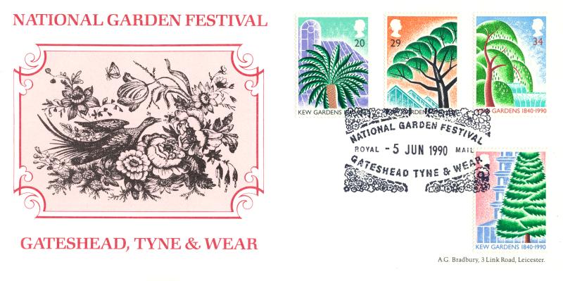 1990 (06) Kew Gardens - Bradbury 'National Garden Festival' Special