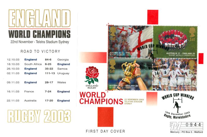 2003 (12) Rugby Winners M/S - Westminster 'Mercury' Official