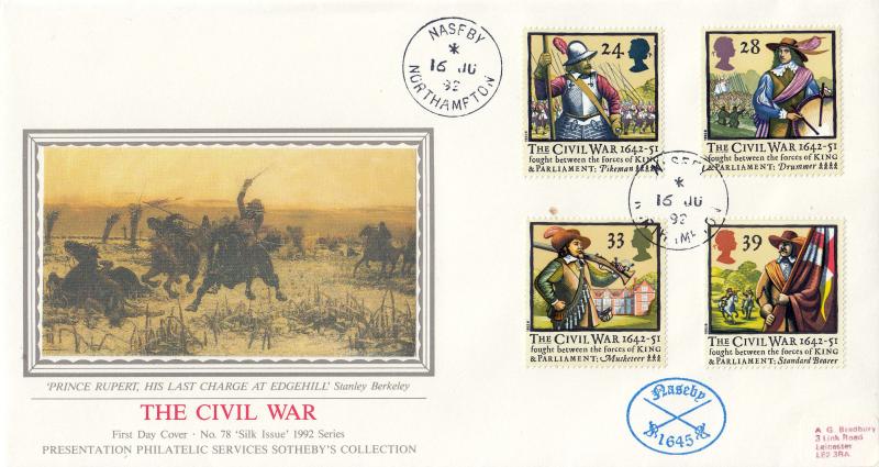 1992 (06) Civil War - PPS 'Silk' - Naseby CDS (With Battle cachet)