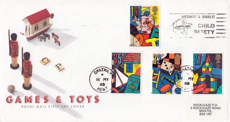 1989 (05) Games & Toys - RM - Medway & Swale Child Safety Slogan