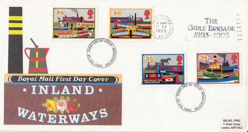 1993 (07) Canals - RM - The Girls Brigade 1893-1993 Slogan