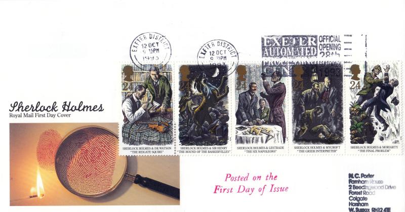 1993 (10) Sherlock Holmes - RM - Exeter Automated Processing Centre Slogan