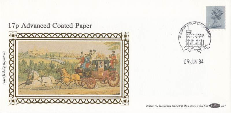 1984 (06) 17p Advanced Coated Paper - Benham D14 - Windsor Counter H/S