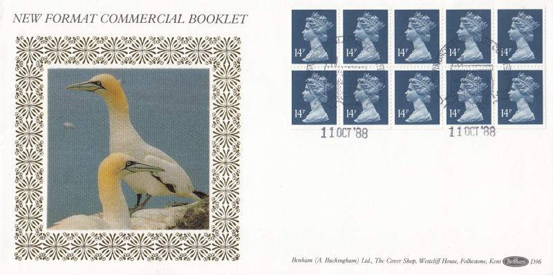 1988 (10) £1.40 Window Booklet - Benham D96 - Windsor Counter H/S