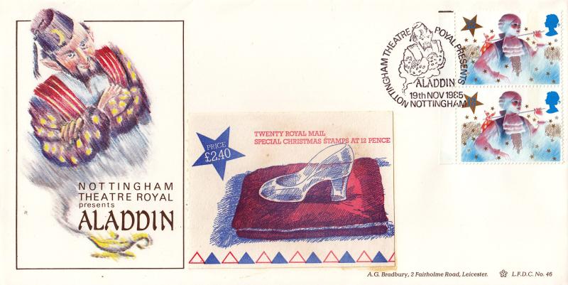 1985 (11) Christmas Booklet - Bradbury LFDC 46 'Aladdin' Official