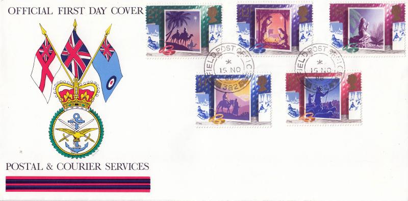 1988 (11) Christmas - Postal & Courier Services Cover - Field Post Office 382 CDS