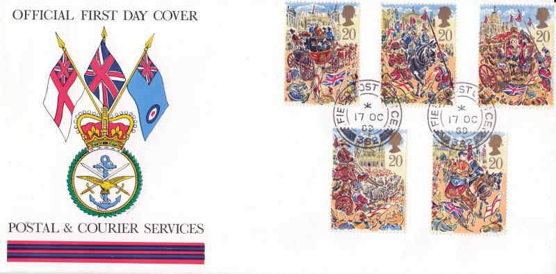 1989 (10) Lord Mayor's Show - Postal & Courier Services Cover - Field Post Office 382 CDS