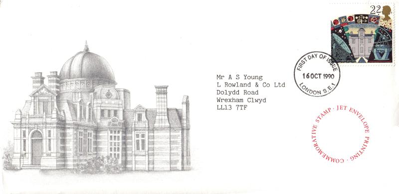 1990 (10) Astronomy - Jet Envelope Printing Co Cinderella - London SE1 FDI