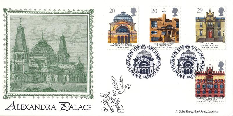 1990 (03) Europa - Bradbury 'Alexandra Palace' Official