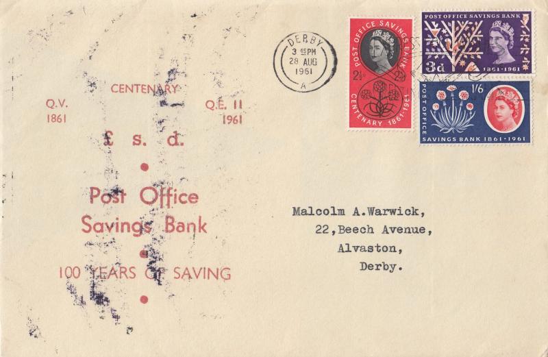 1961 (08) Post Office Savings Bank (POSB) - Red Text Cover - Express Good Wishes Slogan