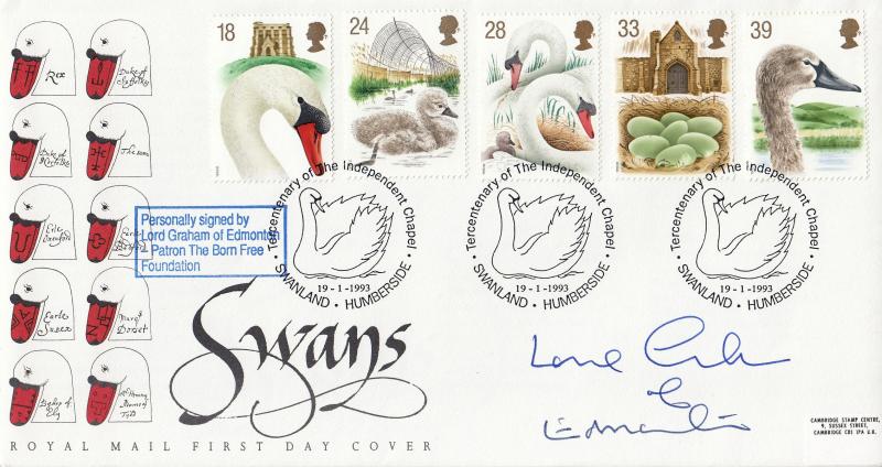 1993 (01) Swans - RM - Swanland H/S - Signed by Lord Graham of Edmonton