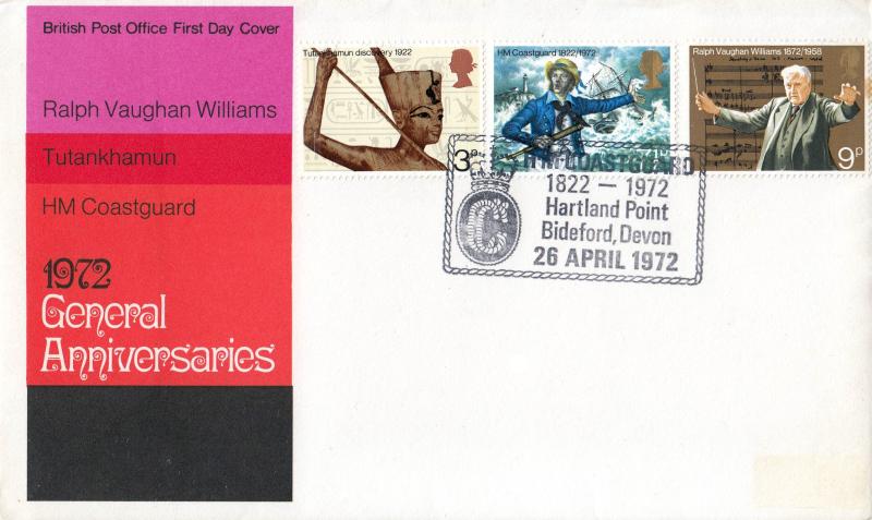 1972 (04) Anniversaries - PO - HM Coastguard, Hartland Point, Bideford H/S