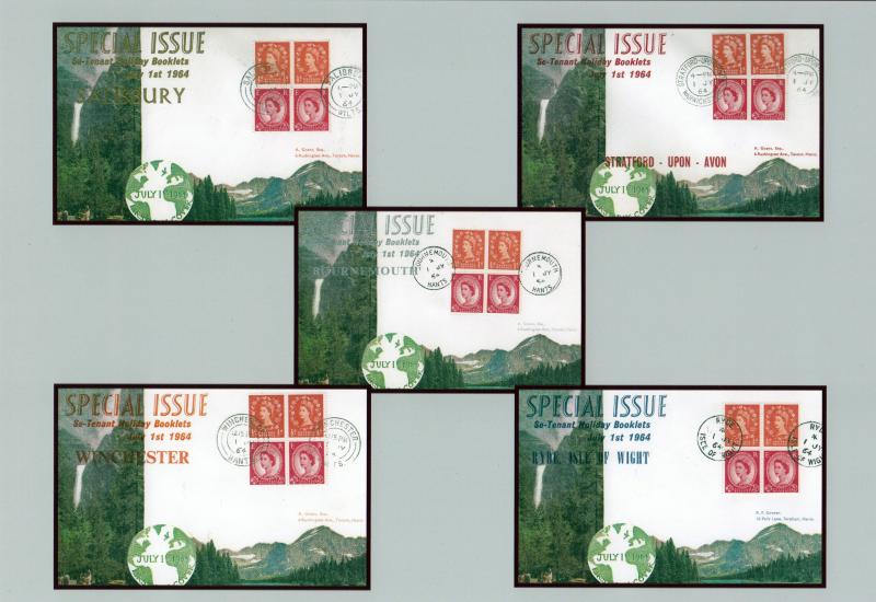 1964 (07) 2/- Holiday Booklet - Connoisseur - ALL FIVE Locations...