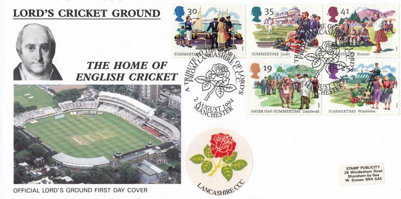 1994 (08) Summertime - SP (Stamp Publicity) Tribute to Lords Official (Lancashire)