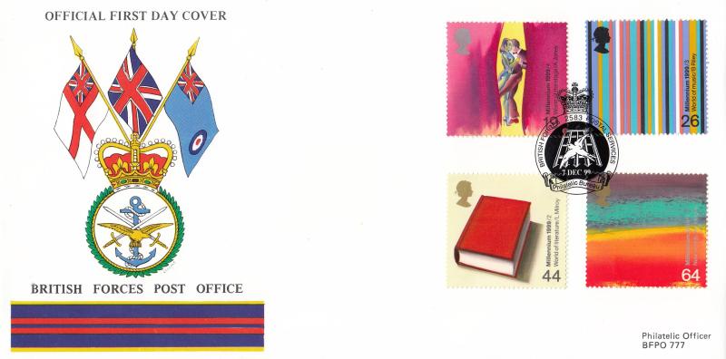 1999 (12) Artists - Defence Postal & Courier Services BFPS Official